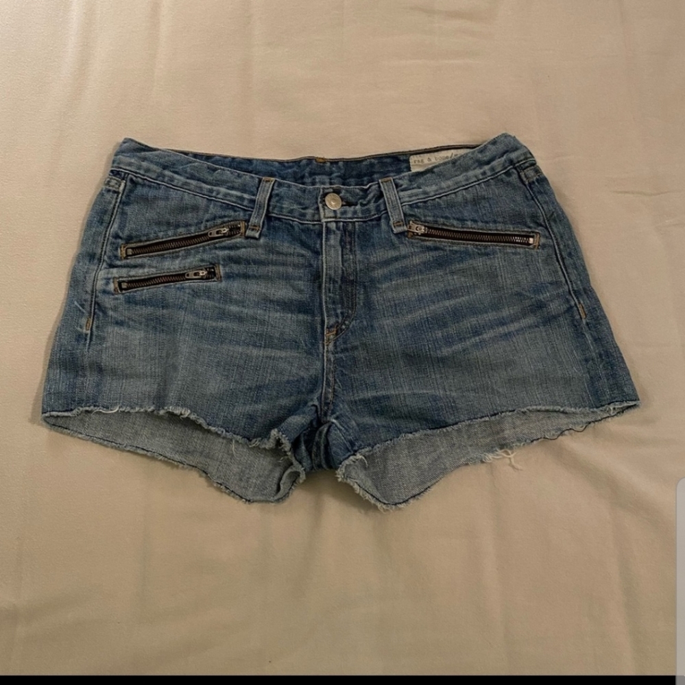 Rag & bone Denim Shorts with Zippers